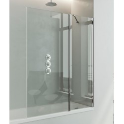 Mampara bañera combi fijo+abatible 125x150cm