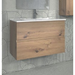 Mueble de baño Sevilla roble 100cm