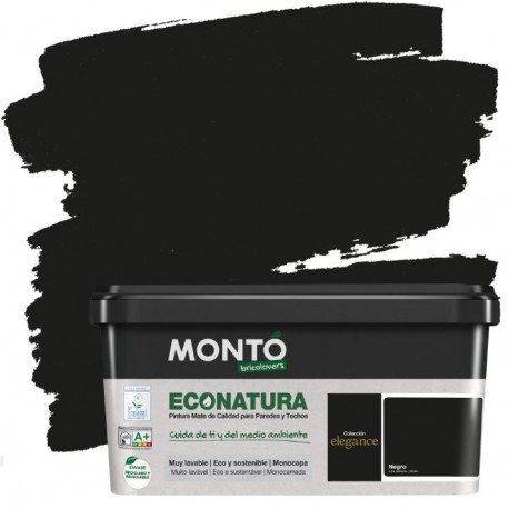 Pintura econatura negro 4lt.