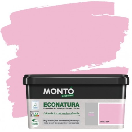 Pintura econatura rosa chicle 4lt.