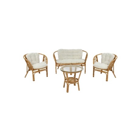 Conjunto sofá Bahamas ratán