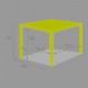 Mesa de aluminio extensible Piazza 90-180x90cm