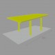 Mesa de aluminio extensible Piazza 90-180x90cm