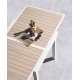 Mesa de aluminio extensible Piazza 90-180x90cm