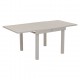 Mesa Piazza extensible 90-180x90cm aluminio arcilla