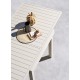 Mesa Piazza extensible 90-180x90cm aluminio arcilla
