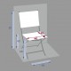 Silla plegable arcilla