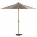 Parasol bambú 3 metros topo