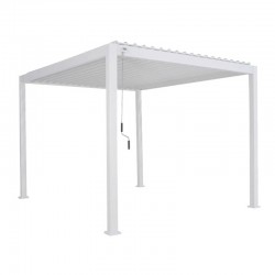 Pérgola bioclimática 4x3m blanca