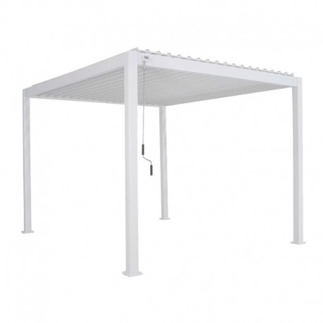 Pérgola bioclimática 4x3m blanca