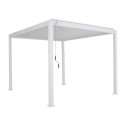 Pérgola bioclimática 4x3m blanca