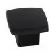 Pomo negro mate 25x25 4uds