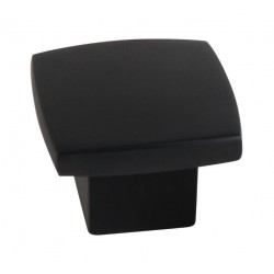 Pomo negro mate 25x25 4uds