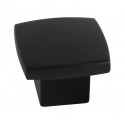 Pomo negro mate 25x25 4uds