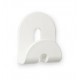 Percha adhesiva blanca