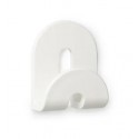 Percha adhesiva blanca