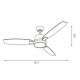 Ventilador de techo DC blanco con luz led + mando Ø132 Bass