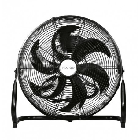 Ventilador de suelo industrial 51cm 90w negro
