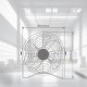 Ventilador de suelo industrial 51cm 90w negro