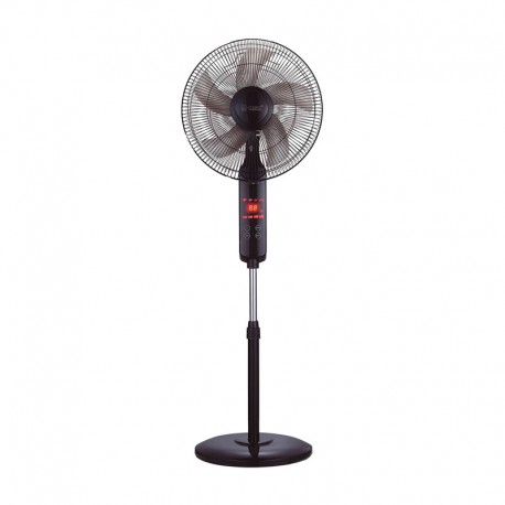 Ventilador de pie DC 43cm 30w negro