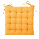 Cojín de algodón 38x38cm para silla exterior ocre