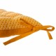 Cojín de algodón 38x38cm para silla exterior ocre