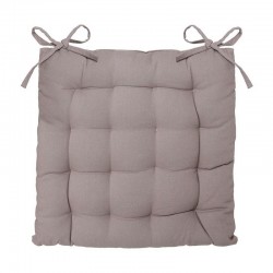 Cojín de algodón 38x38cm para silla exterior taupe