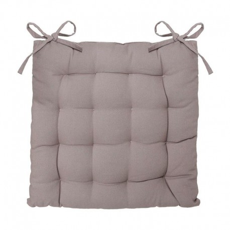 Cojín de algodón 38x38cm para silla exterior taupe