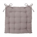 Cojín de algodón 38x38cm para silla exterior taupe