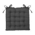 Cojín de algodón 38x38cm para silla exterior gris oscuro