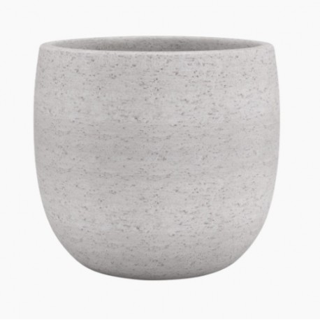 Maceta cerámica 25cm Hemera crema