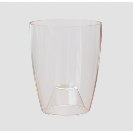 Maceta Fiji para orquídea transparente 12,5cm