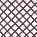 Celosía fija de PVC 1x2m 48mm marrón