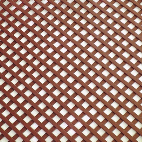 Celosía fija LOP 1x2m rombos 18mm marrón canela