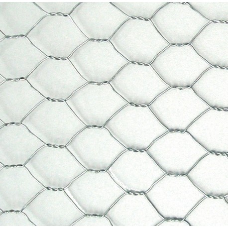 Malla metálica hexagonal galvanizada 41mm 1x5m