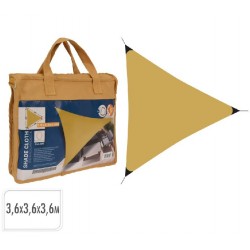 Toldo vela triangular 3,6m ocre