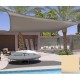 Toldo vela cuadrado elástico 3,4m beige