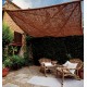 Toldo vela rectangular 3x3m fibra de coco