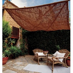 Toldo vela rectangular 2x4m fibra de coco