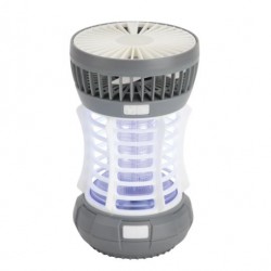 Elimina insectos, lámpara, linterna, ventilador y luz de emergencia 5 en 1
