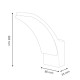 Aplique de pared led 12w Winni negro