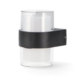 Aplique de pared led 10w Lan negro