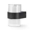 Aplique de pared led 10w Lan negro