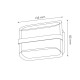 Aplique de pared led 10w Arrow negro