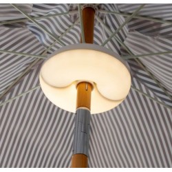 Lámpara portátil recargable especial para sombrilla y parasol