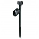 Baliza solar LED lateral negra