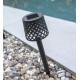 Baliza solar LED Gretita negro