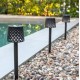 Baliza solar LED Gretita negro