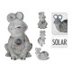 Figura solar jardín animales efecto piedra