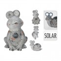 Figura solar jardín animales efecto piedra